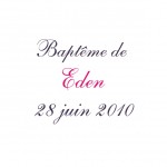 Autocollant blanc