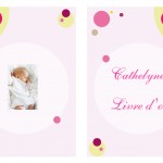 Livre d'or à pois pour fille