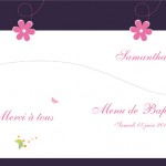 Menu classique pour fille Menu classique pour fille