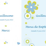 Menu à fleurs pour garçon Menu à fleurs pour garçon