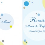 Menu à pois pour garçon Menu à pois pour garçon
