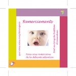 Carte de remerciement colorée pour fille