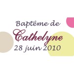 Etiquette à pois pour fille